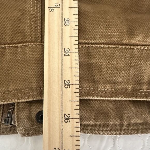 Levis Trucker Jacket Mens Small Brown Cotton Twill Full Zip Quilted Lined - Picture 10 of 16